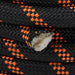 DURAFORCE 1/2"×150' 48 Strand Polyester Braided Rope Caving Camping Hiking Black & Orange