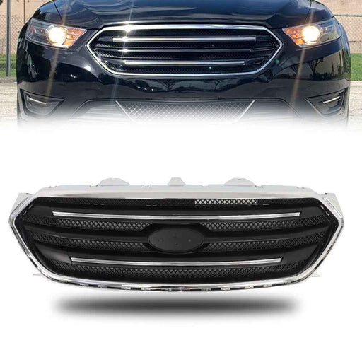 DURAFORCE For Ford Taurus 2013-2016 2017 2018 2019 Front Upper Grille W/Chrome Matte Black