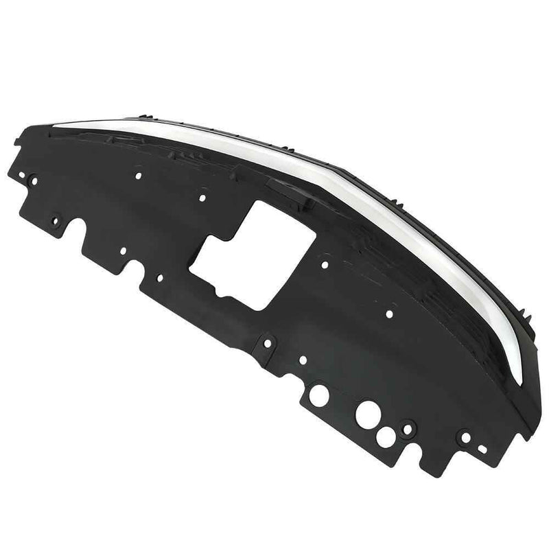DURAFORCE Grille Grill Front Upper For Chevy Sonic 2017-2020 Honeycomb Matte Black+Chrome