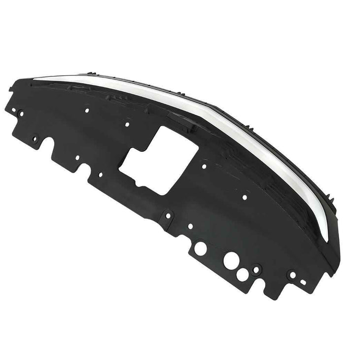 DURAFORCE Grille Grill Front Upper For Chevy Sonic 2017-2020 Honeycomb Matte Black+Chrome