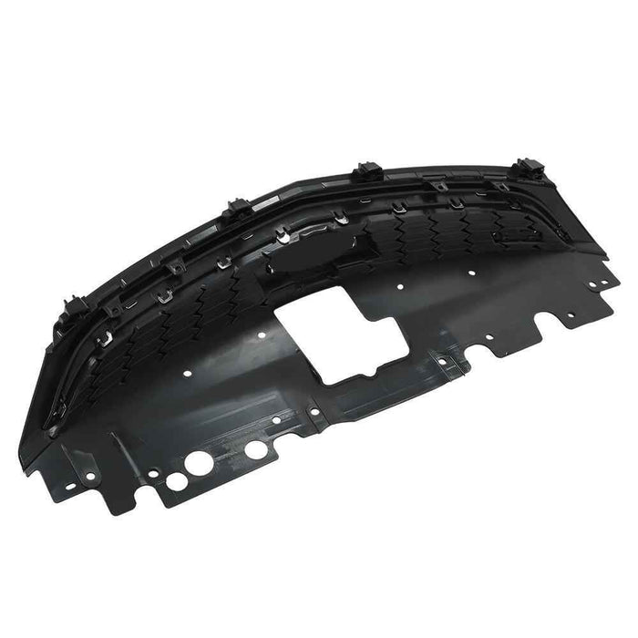 DURAFORCE Grille Grill Front Upper For Chevy Sonic 2017-2020 Honeycomb Matte Black+Chrome