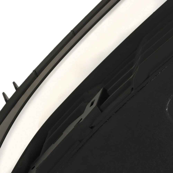 DURAFORCE Grille Grill Front Upper For Chevy Sonic 2017-2020 Honeycomb Matte Black+Chrome