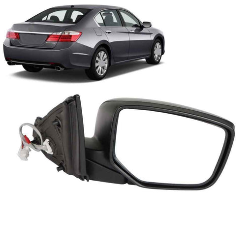 DURAFORCE 76208T2FA11 Power Mirror Passenger Side Black For Honda Accord 4 Door 2013-2016