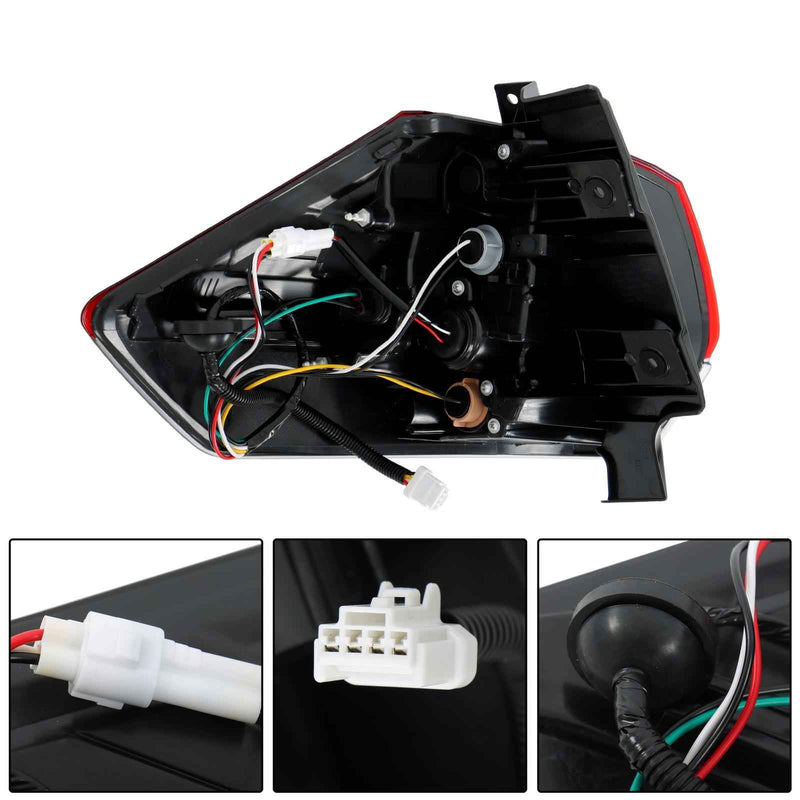 DURAFORCE Passenger For 2017 18 2019 Nissan Rogue Rear Tail Light Outer Light Lamp Assy