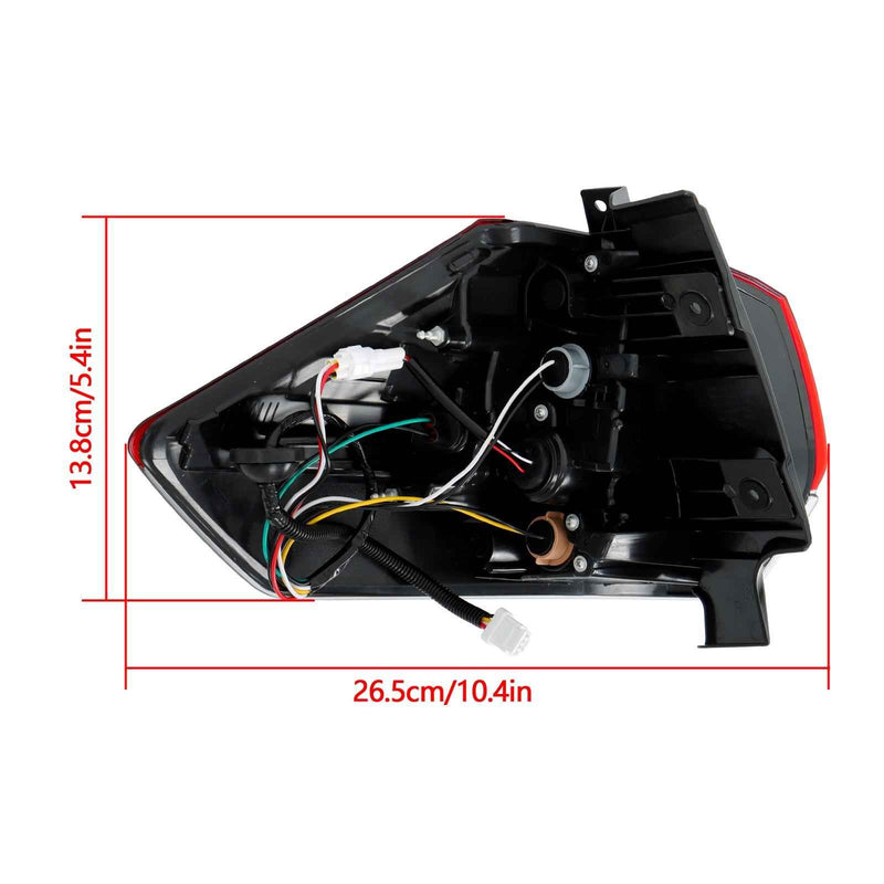 DURAFORCE Passenger For 2017 18 2019 Nissan Rogue Rear Tail Light Outer Light Lamp Assy