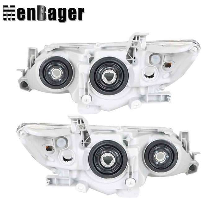 DURAFORCE Headlights Black Halogen For 2012-2013 2014 Toyota Camry L LE SE XLE Left&Right