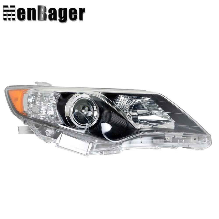 DURAFORCE Headlights Black Halogen For 2012-2013 2014 Toyota Camry L LE SE XLE Left&Right