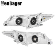DURAFORCE Headlights Black Halogen For 2012-2013 2014 Toyota Camry L LE SE XLE Left&Right