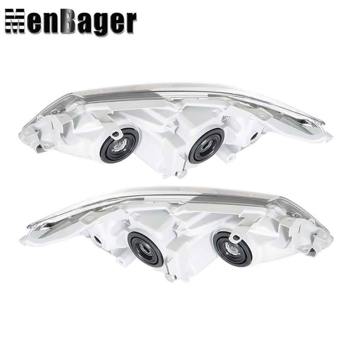 DURAFORCE Headlights Black Halogen For 2012-2013 2014 Toyota Camry L LE SE XLE Left&Right