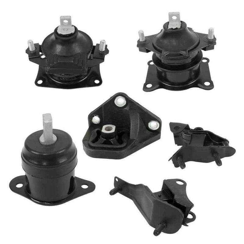 DURAFORCE 6× Engine Motor & Trans Mount Set For 2003-2007 Honda Accord DX LX EX EX-L 2.4L