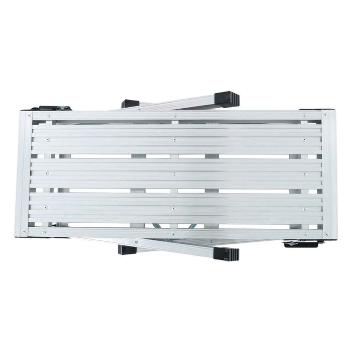 DURAFORCE Aluminum Step Stool 330lbs Non-slip Folding Work Platform Drywall Ladder