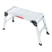 DURAFORCE Aluminum Step Stool 330lbs Non-slip Folding Work Platform Drywall Ladder