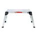 DURAFORCE Aluminum Step Stool 330lbs Non-slip Folding Work Platform Drywall Ladder
