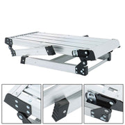 DURAFORCE Aluminum Step Stool 330lbs Non-slip Folding Work Platform Drywall Ladder