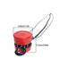 DURAFORCE Manual Chain Hoist | 1 Ton / 2200 lbs Capacity | 10ft Lift | 2 Hooks Red