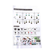 DURAFORCE 169FT Drip Irrigation Kit 1/4 Inch Automatic Patio Mi Greenhouse Watering System