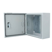 DURAFORCE Outdoor Steel Enclosure, 16 × 12 × 8" NEMA 4X Electrical Box, Waterproof IP56