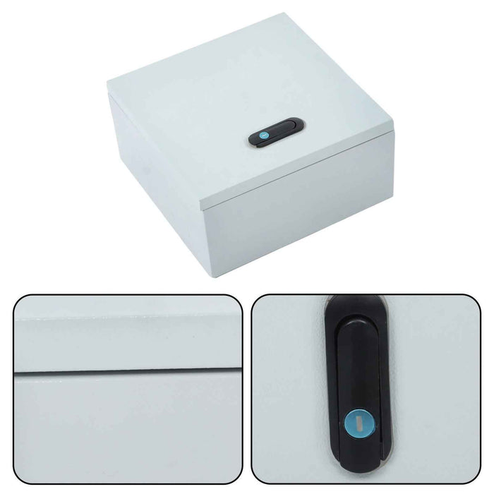 DURAFORCE Outdoor Steel Enclosure, 16 × 12 × 8" NEMA 4X Electrical Box, Waterproof IP56