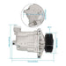 DURAFORCE 92600CJ60A A/C Compressor +Clutch For Nissan Versa Tiida 2007-12 1.8L CO 11155C