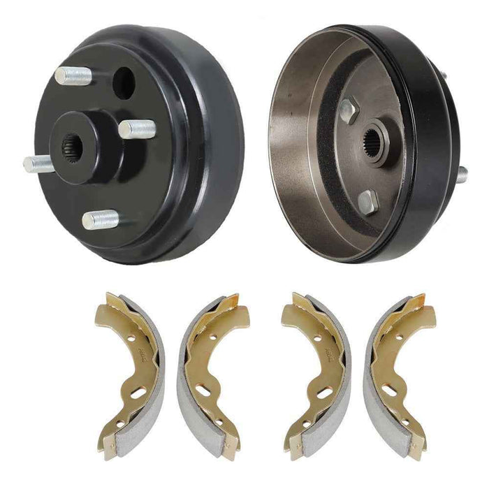 DURAFORCE For Ezgo Electric TXT Golf Carts Rear Brake Hub Drums Brake Shoe Kit 19186G1