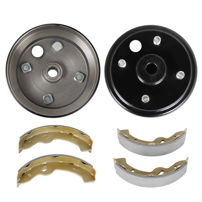 DURAFORCE For Ezgo Electric TXT Golf Carts Rear Brake Hub Drums Brake Shoe Kit 19186G1