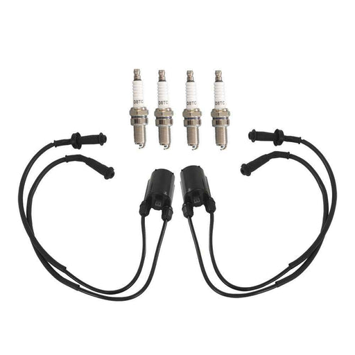 DURAFORCE For Honda VT1100 Shadow Spirit Aero 1100 2 Set Ignition Coil & Spark Plug & Cap