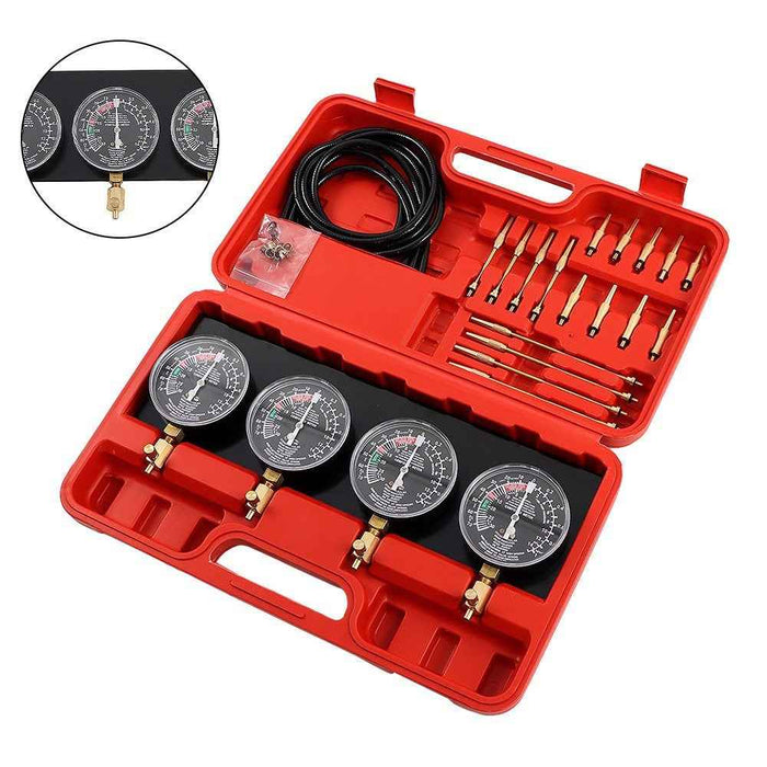 DURAFORCE Fuel Vacuum Carburetor Synchronizer Kit Carb Sync Gauge Set Adjustable Balancer