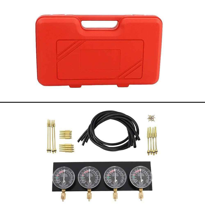 DURAFORCE Fuel Vacuum Carburetor Synchronizer Kit Carb Sync Gauge Set Adjustable Balancer