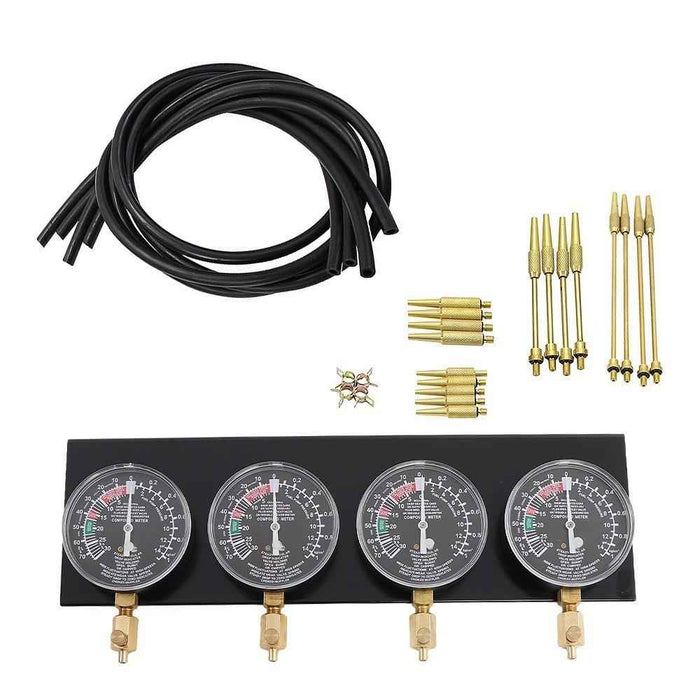 DURAFORCE Fuel Vacuum Carburetor Synchronizer Kit Carb Sync Gauge Set Adjustable Balancer