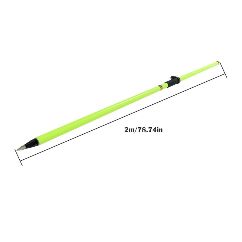 DURAFORCE Aluminum 6.5FT/2M 2-Piece Design GPS Pole for Land Surveying & Engineering