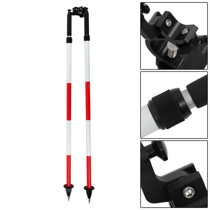 DURAFORCE Bipod Surveying for Leveling Staff & Prism Poles of Surveying,Total Station GPS