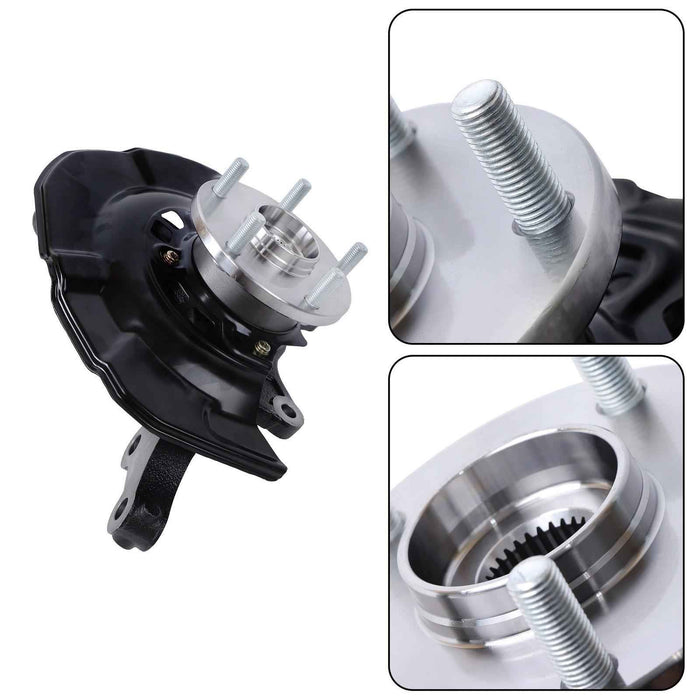 DURAFORCE Front Driver Side Steering Knuckle & Wheel Hub Bearing For Toyota Camry 2007-11