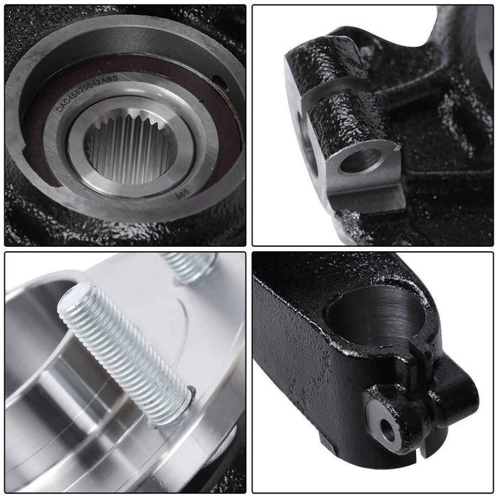 DURAFORCE Front Left Steering Knuckle & Wheel Hub Bearing CV6Z3K186A For 12-18 Ford Focus