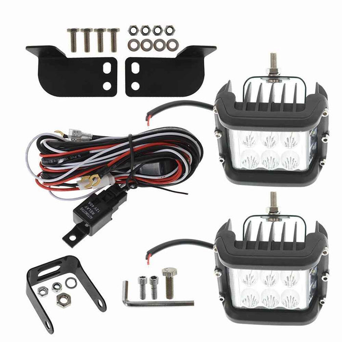 DURAFORCE Fit For Polaris 60W LED LIGHT Pod Bracket+Wire Ranger 570 900 Xp Reverse New