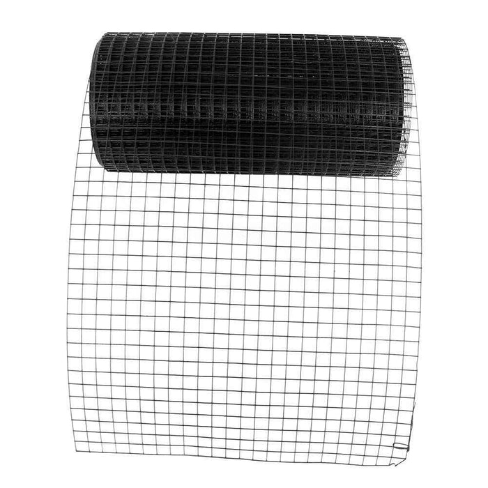 DURAFORCE Hardware Cloth 1Inch 24'' × 100' Black Vinyl Coated Welded Fence Mesh Wire Mesh