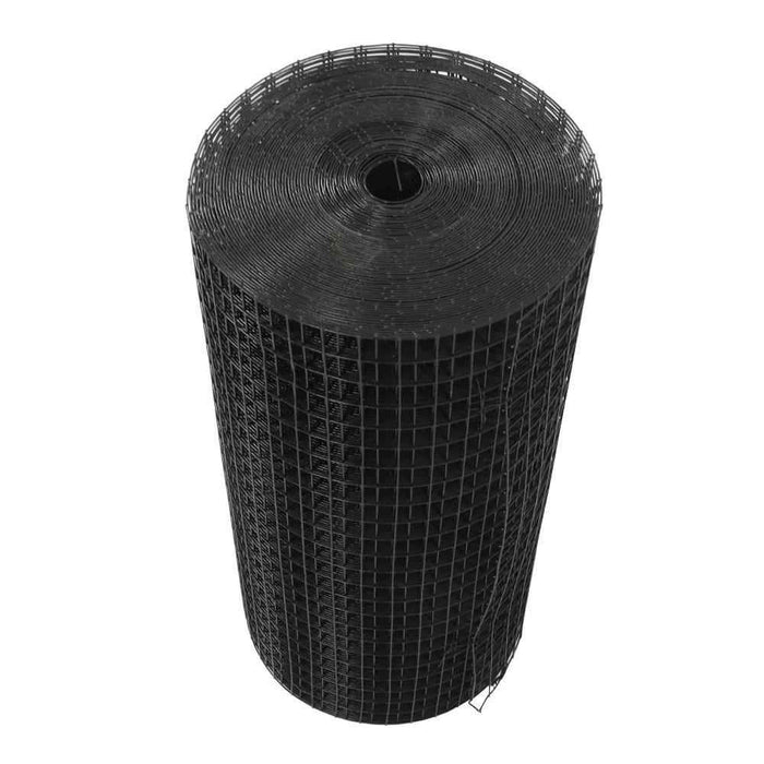 DURAFORCE Hardware Cloth 1Inch 24'' × 100' Black Vinyl Coated Welded Fence Mesh Wire Mesh