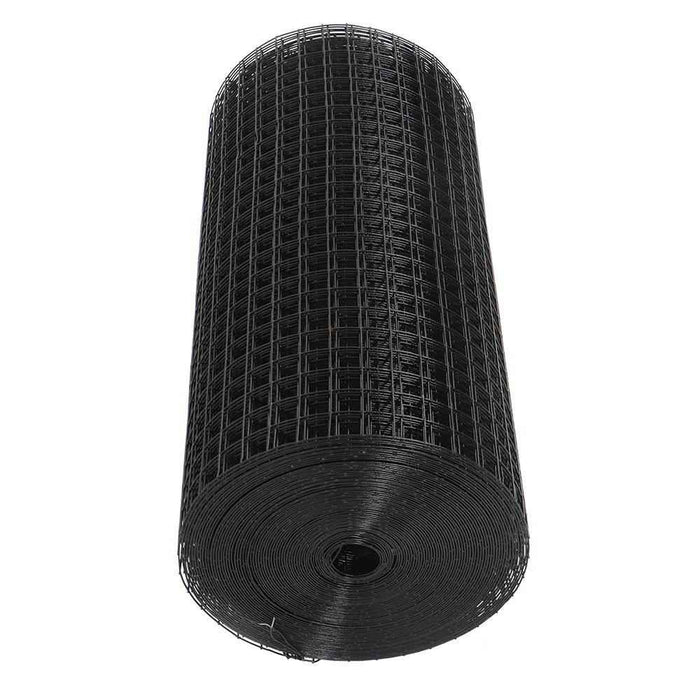 DURAFORCE Hardware Cloth 1Inch 24'' × 100' Black Vinyl Coated Welded Fence Mesh Wire Mesh