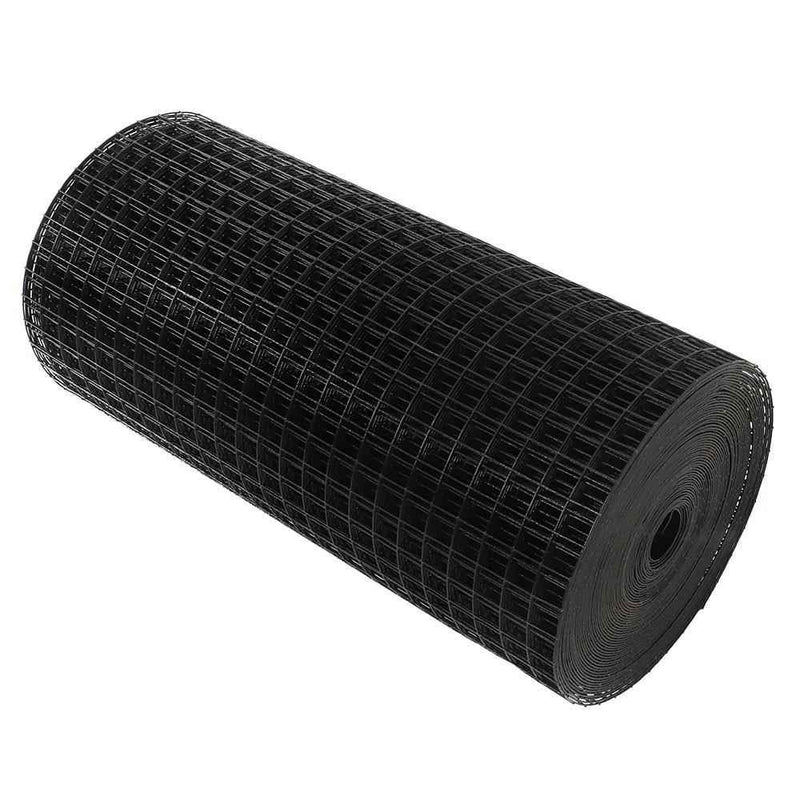 DURAFORCE Hardware Cloth 1Inch 24'' × 100' Black Vinyl Coated Welded Fence Mesh Wire Mesh