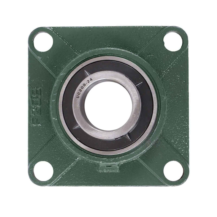 DURAFORCE New 10Pcs 1-1/2" Bore 4 Bolt Solid Base UCF208-24 Pillow Block Flange Bearing