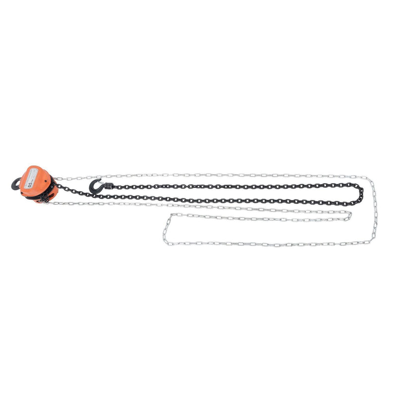 DURAFORCE 1/2 Ton (1100Lbs) Capacity Chain Hoist 10FT, Manual Hand Lift Chain Block Hoist