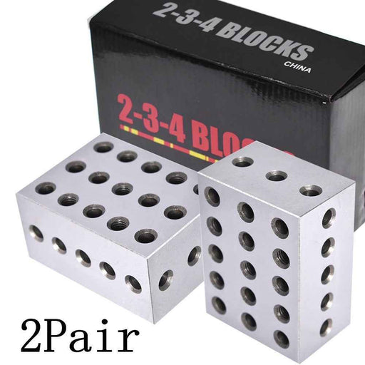 DURAFORCE 2 Matched Pair Ultra Precision 0.0002" Machinist 2-3-4 234 Blocks 23 Holes