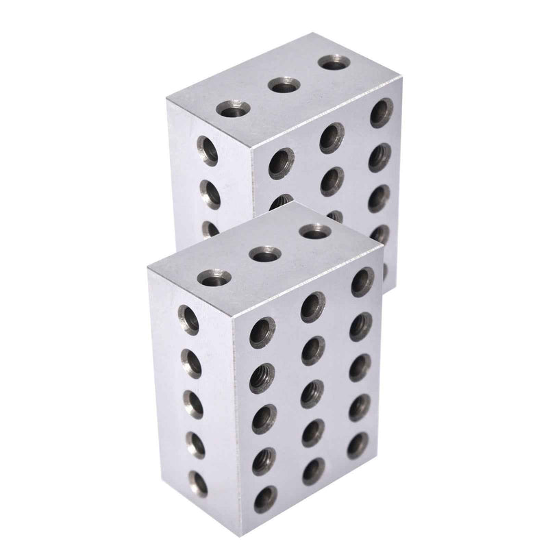 DURAFORCE 2 Matched Pair Ultra Precision 0.0002" Machinist 2-3-4 234 Blocks 23 Holes