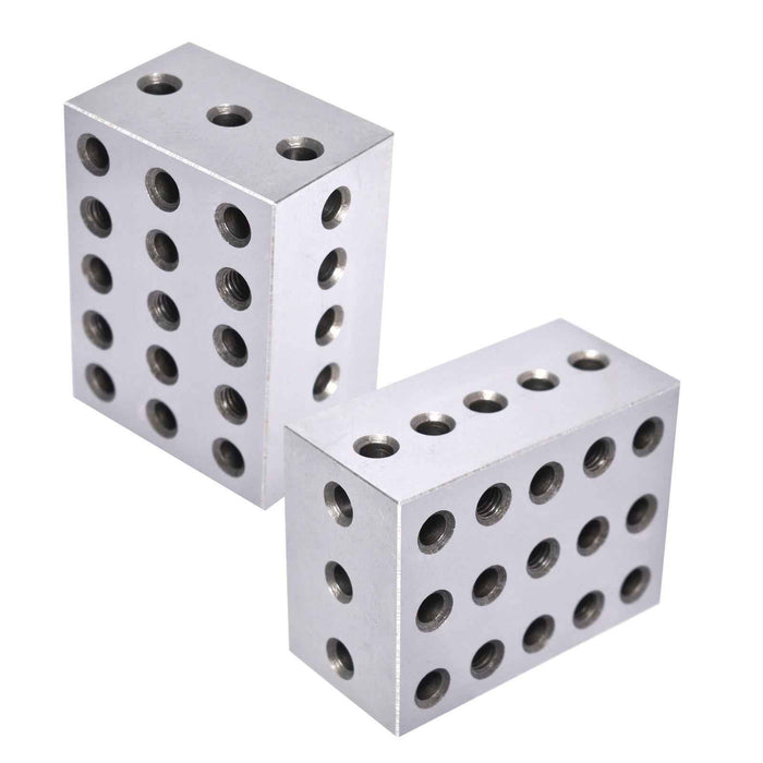 DURAFORCE 2 Matched Pair Ultra Precision 0.0002" Machinist 2-3-4 234 Blocks 23 Holes