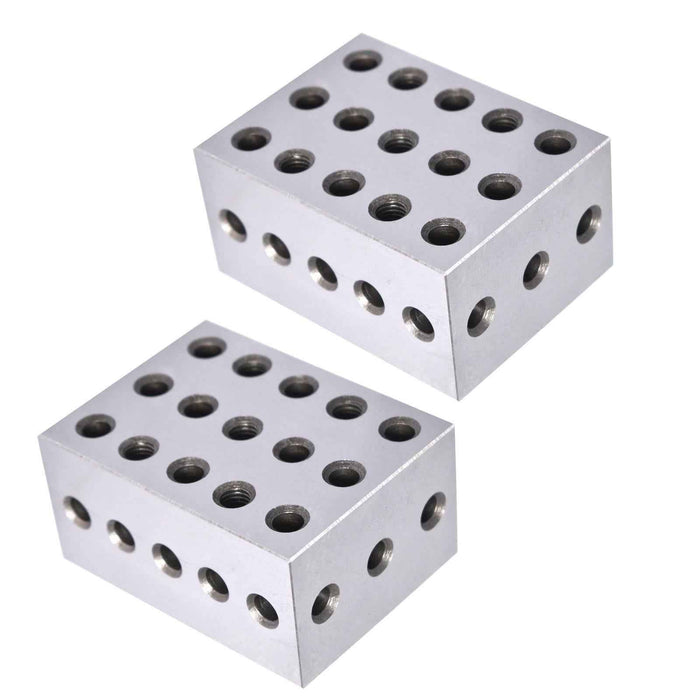 DURAFORCE 2 Matched Pair Ultra Precision 0.0002" Machinist 2-3-4 234 Blocks 23 Holes