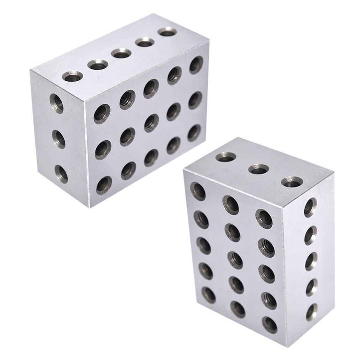 DURAFORCE 2 Matched Pair Ultra Precision 0.0002" Machinist 2-3-4 234 Blocks 23 Holes