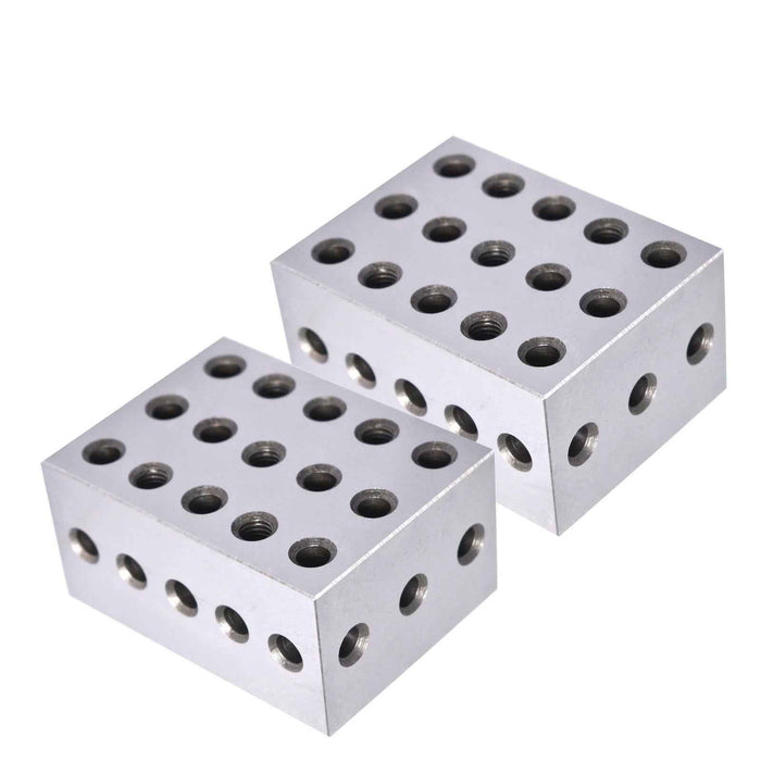DURAFORCE 2 Matched Pair Ultra Precision 0.0002" Machinist 2-3-4 234 Blocks 23 Holes