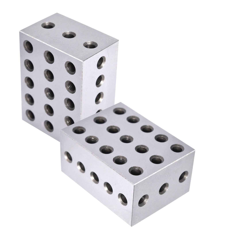 DURAFORCE 2 Matched Pair Ultra Precision 0.0002" Machinist 2-3-4 234 Blocks 23 Holes