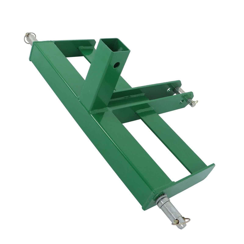 DURAFORCE Steel 3 Point 2" Receiver Hitch Drawbar for Cat 1 W/Suitcase Weight Brackets