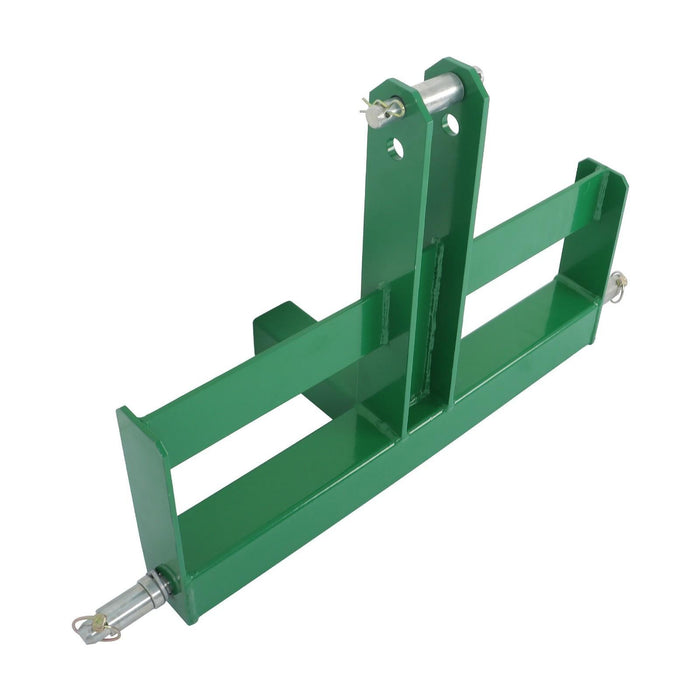 DURAFORCE Steel 3 Point 2" Receiver Hitch Drawbar for Cat 1 W/Suitcase Weight Brackets