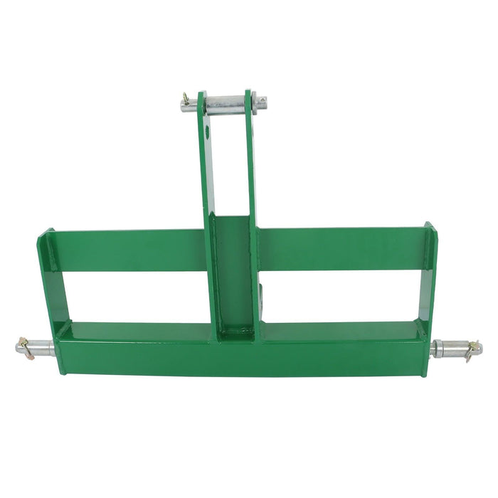 DURAFORCE Steel 3 Point 2" Receiver Hitch Drawbar for Cat 1 W/Suitcase Weight Brackets